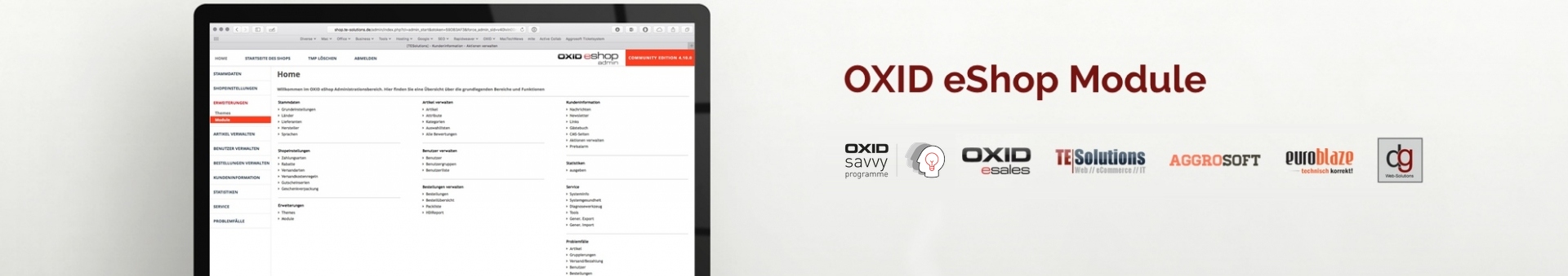 OXID eShop Modul-Empfehlungen